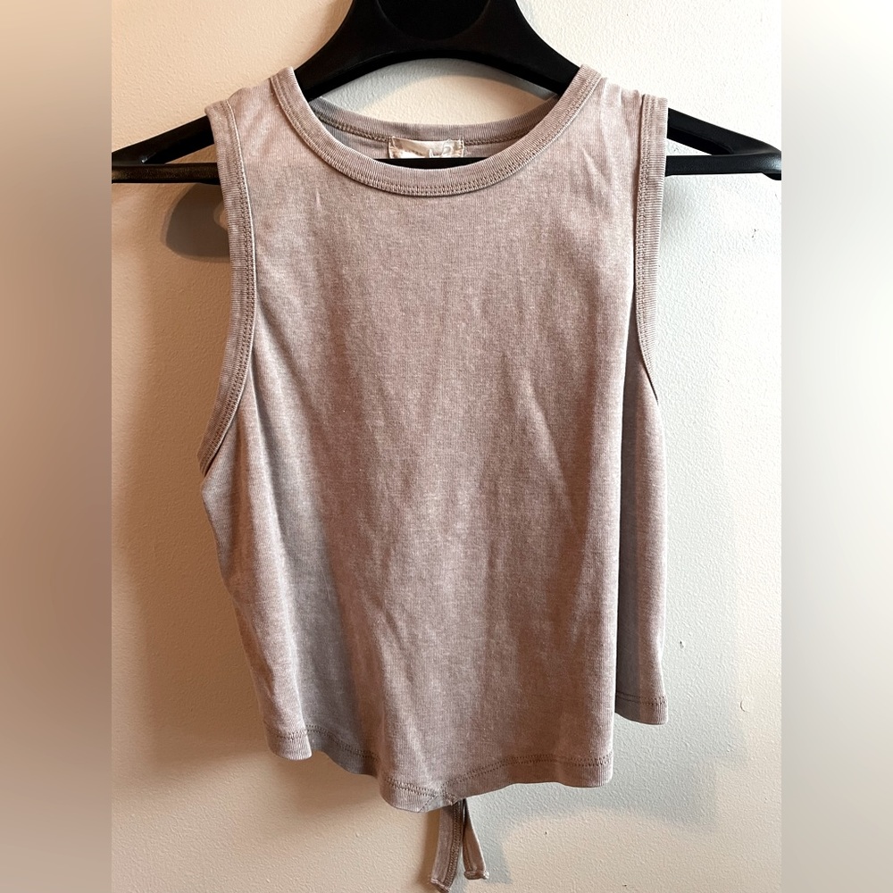 Altard State brown crop tank top with cutout back women’s L